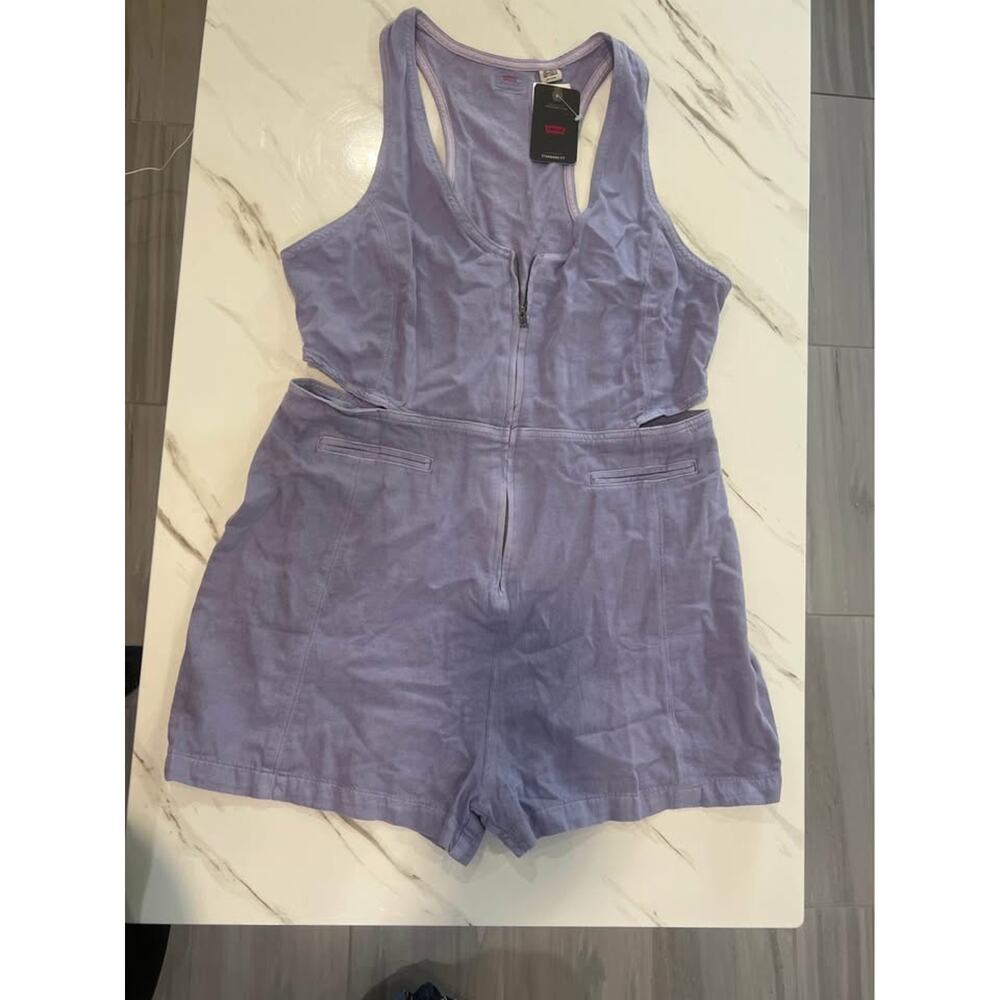 Levi’s Lilac Zip-Front Romper (Size XL) | NWT